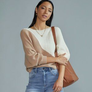 NWT Francesca’s Colorblock Cozy Sweater Size M